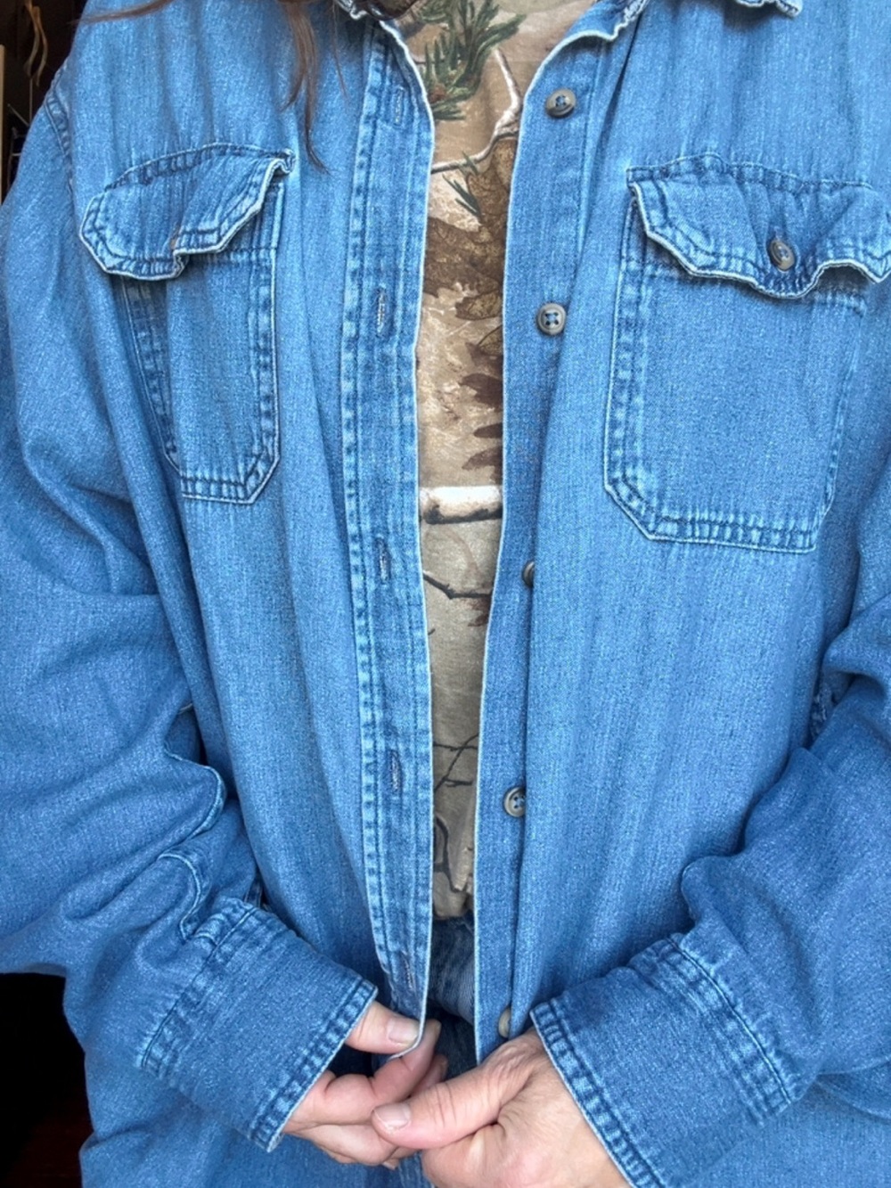 Wrangler Premium Quality Classic Men's Denim Shirt Jacket - Light Blue